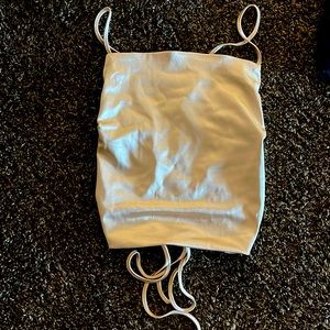 Cute rose gold crop with cross back. Never worn
